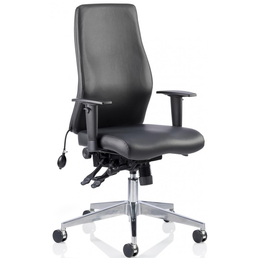 Chiro Curve 24 Hour Leather Posture Office Chair 